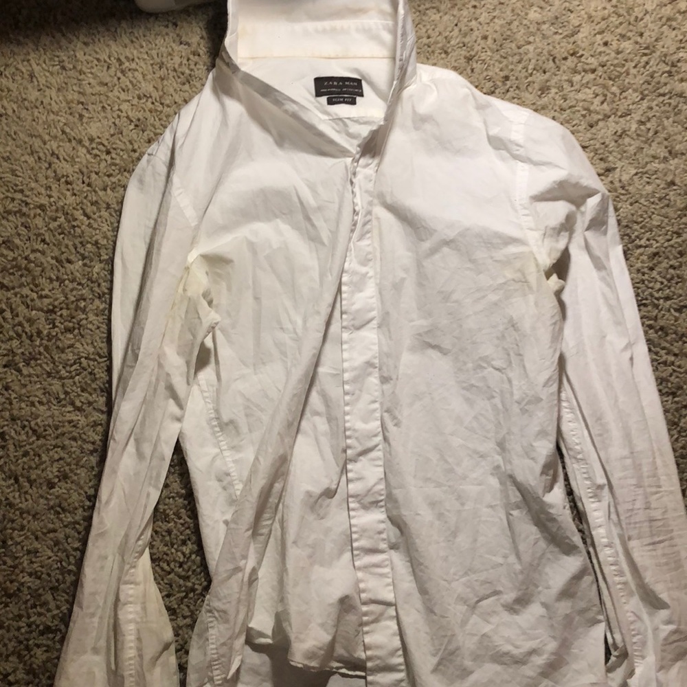 Zara dress shirt slim fit small